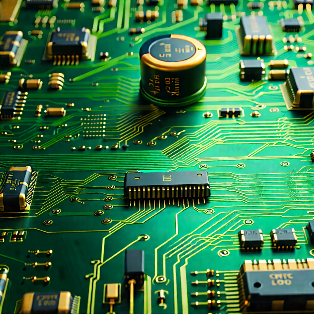 Close-up of electronic circuit