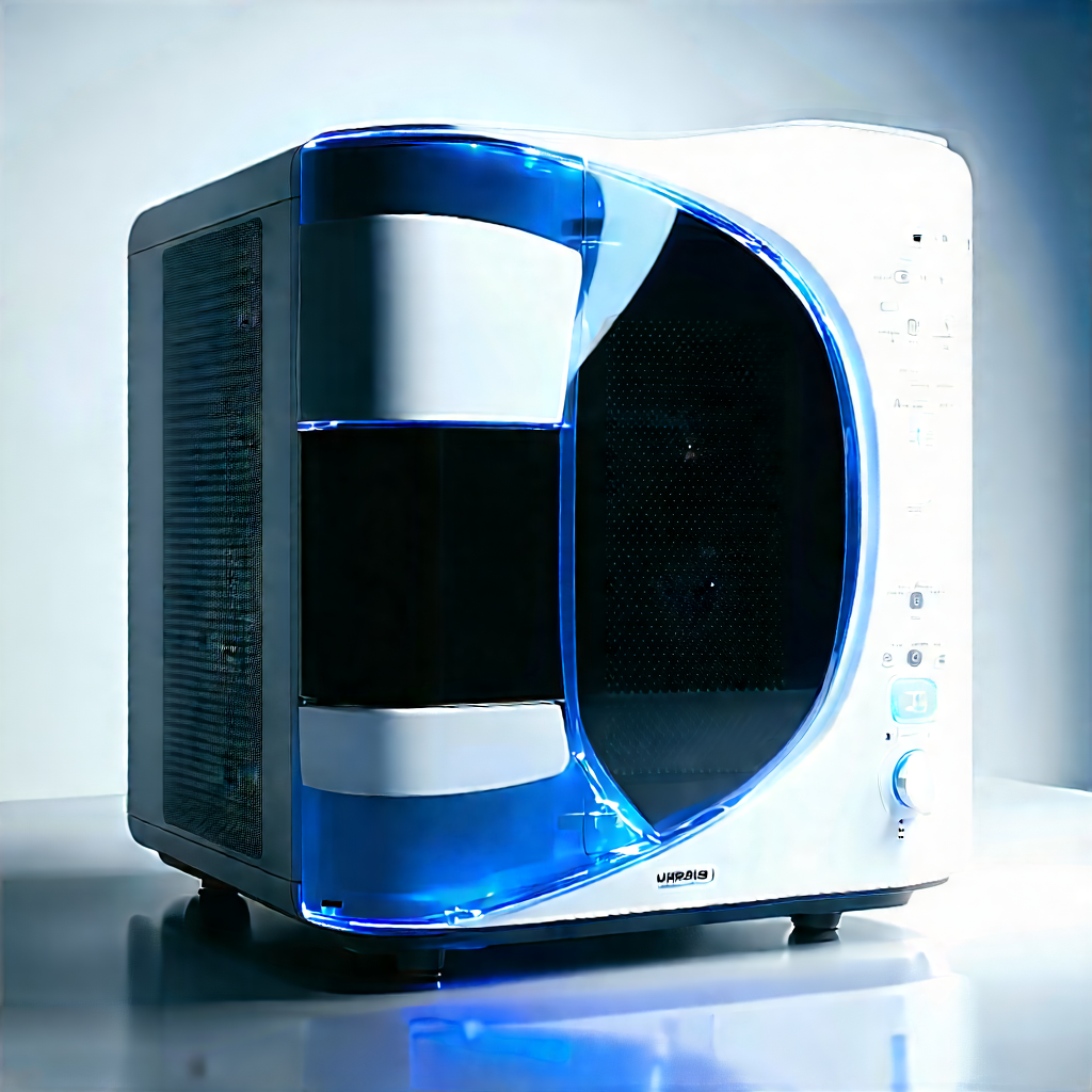 Innovative Smart Appliance (design:1.27) With Small, Blue