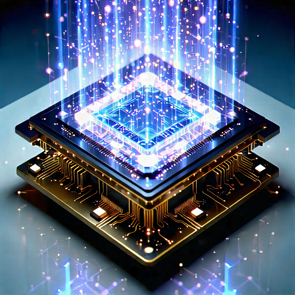 Quantum computer with holographic projection