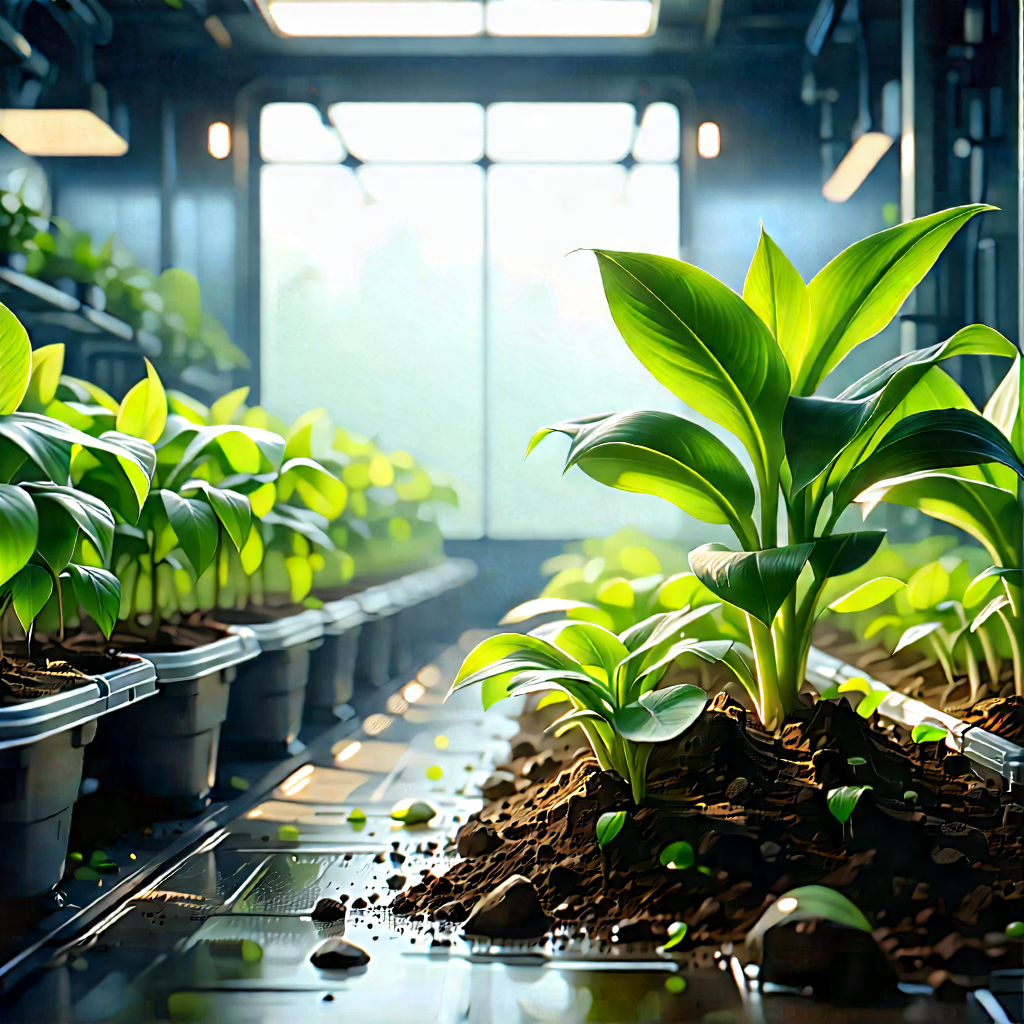 Agricultural Technology In Research Center With Image, There