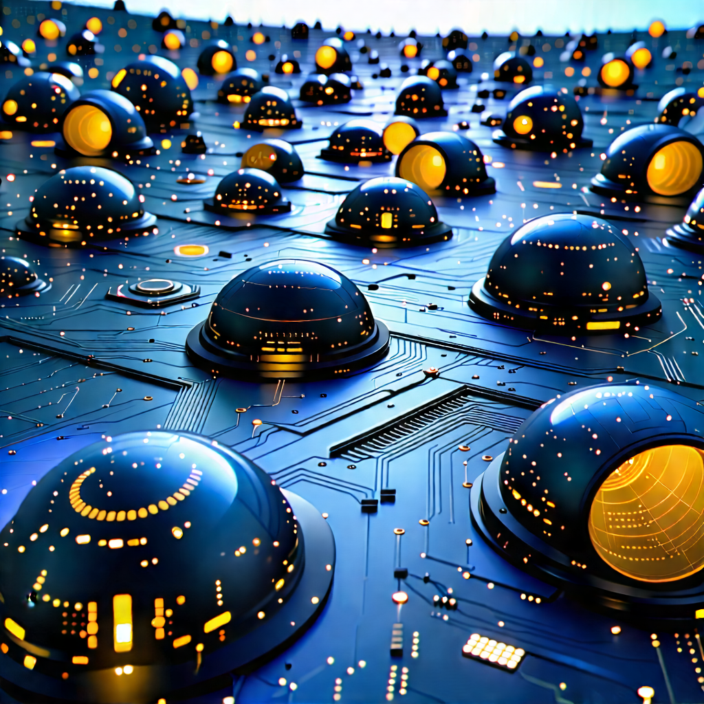 Close-up Of Sensor Array With Image, There