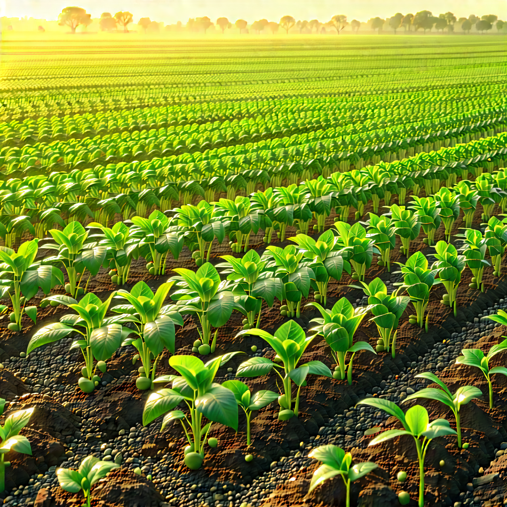 Agricultural Technology In Manufacturing Facility With Large Field