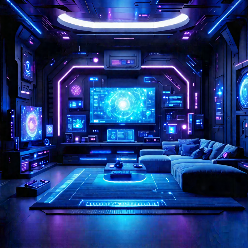 Futuristic Smart Home With Image, There