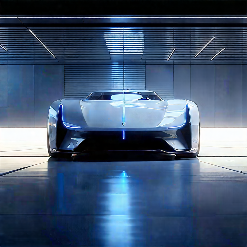 Innovative Electric Vehicle (design:1.31) With Sleek, Futuristic