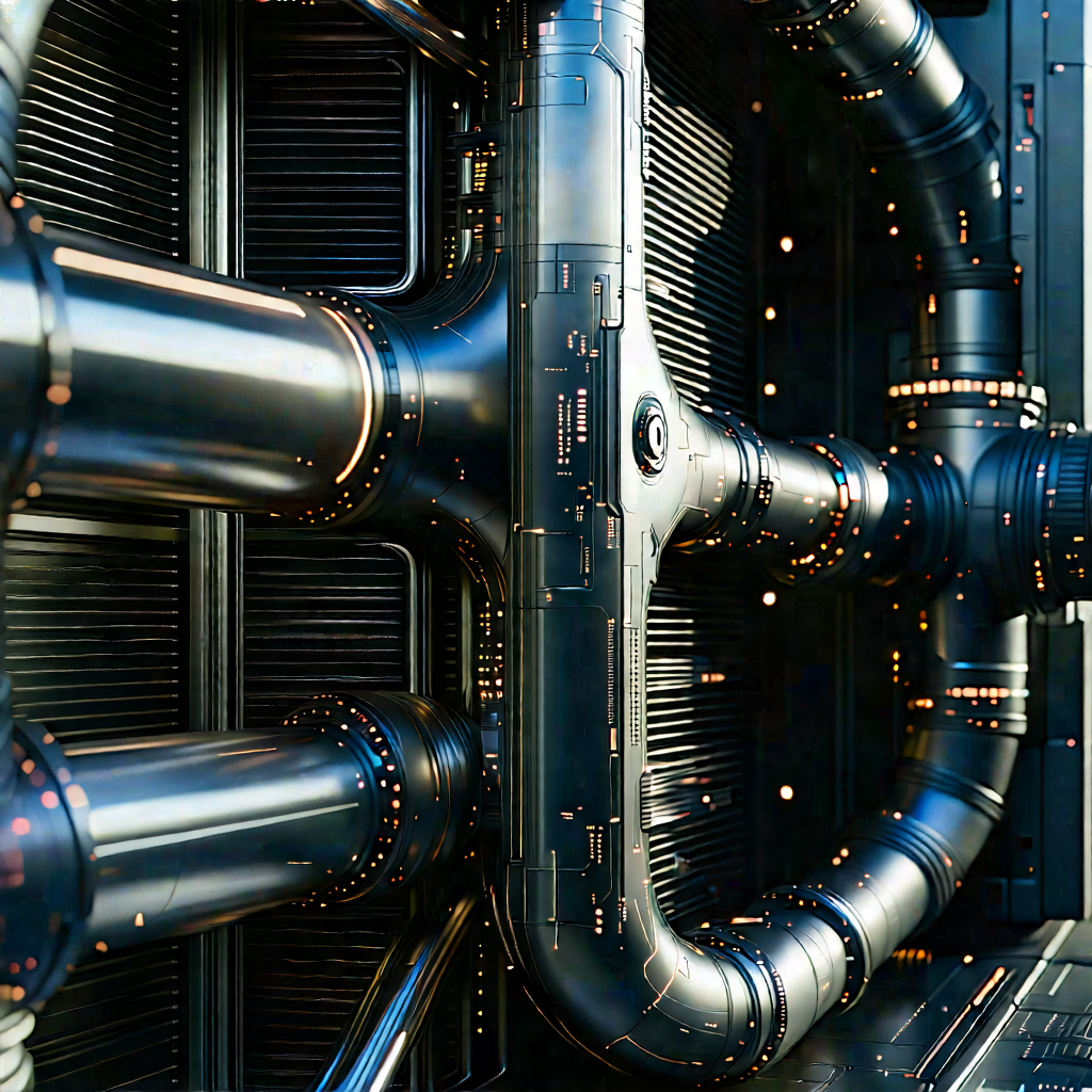 Close-up of cooling system
