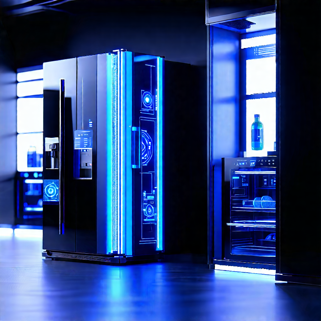 Innovative Smart Appliance (design:1.1) With Large, Modern
