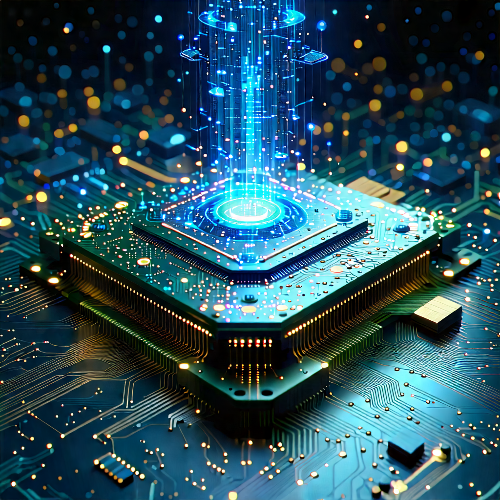 Quantum computer with data streams