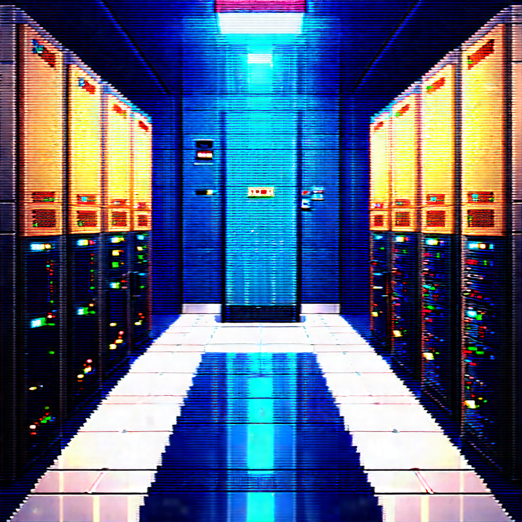 Futuristic server room