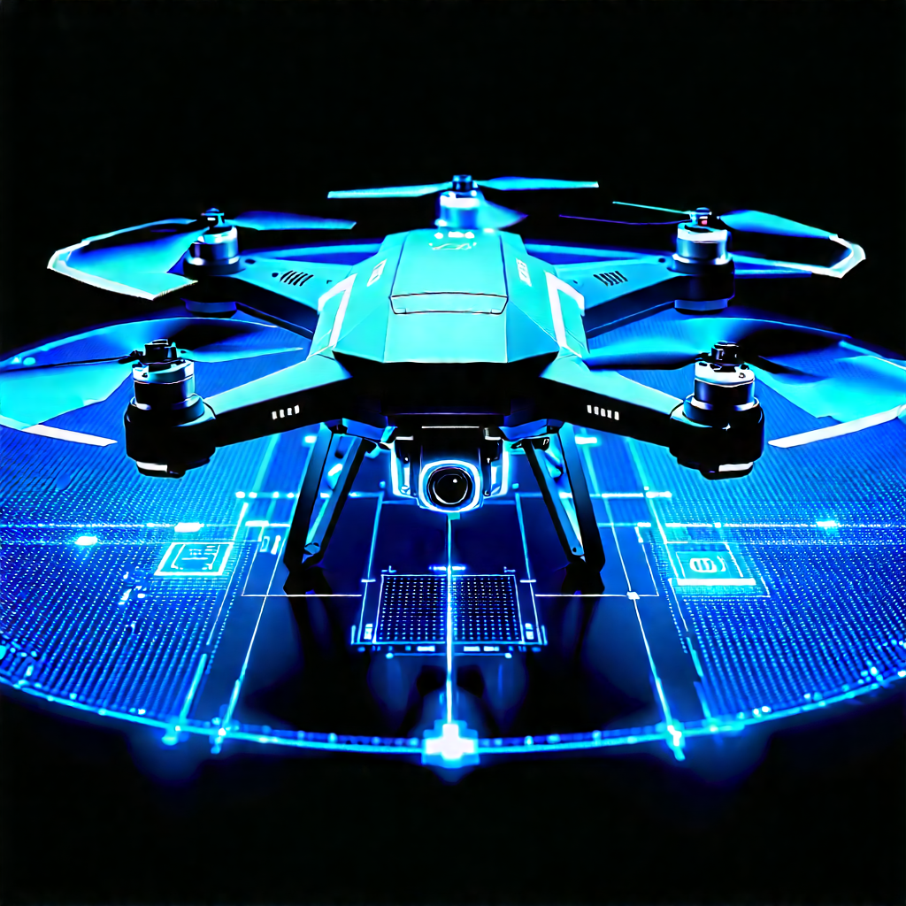 Drone with holographic display