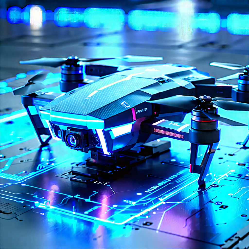 Drone with holographic display