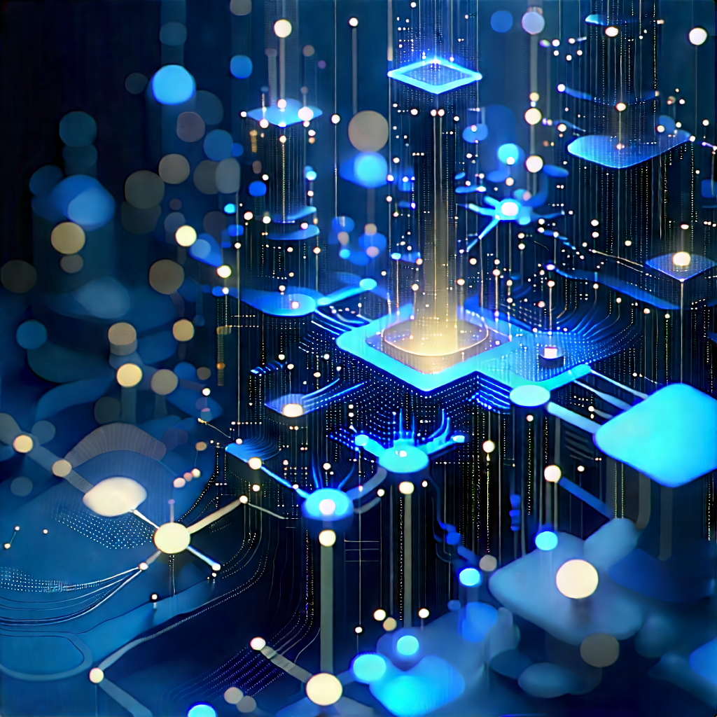 Blockchain Network Visualization With Image, There