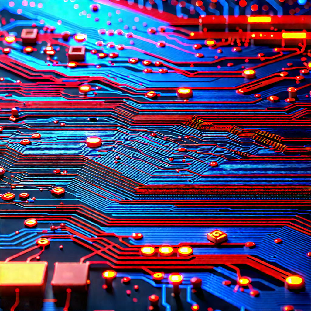 Circuit board with digital particles