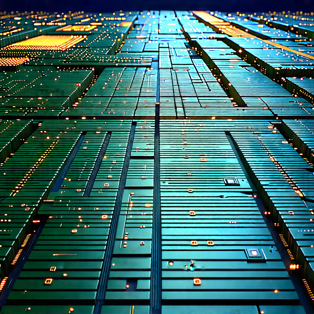 Close-up of sensor array