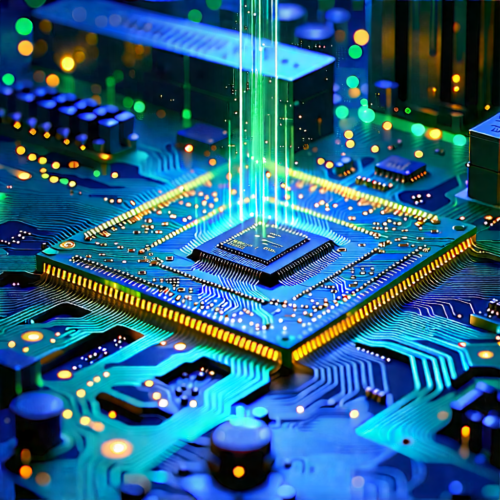 Circuit board with holographic projection