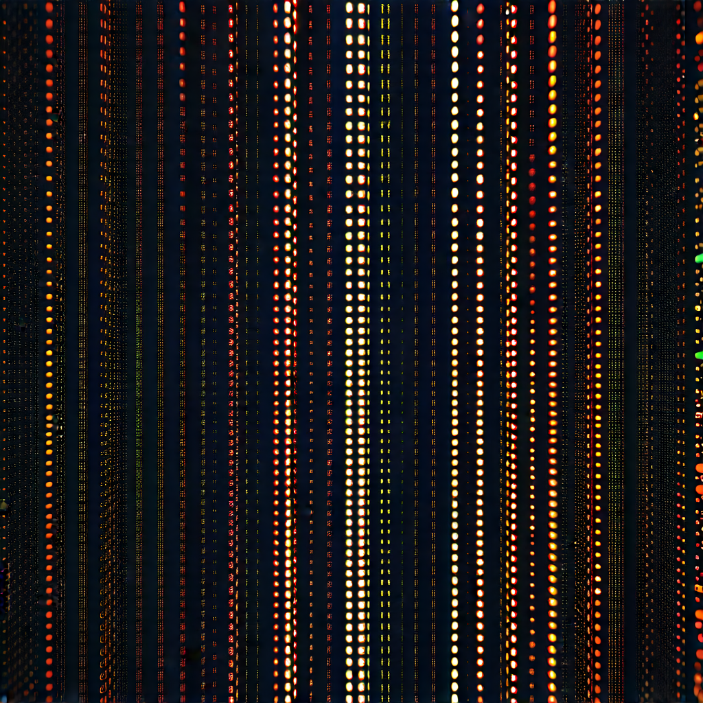 Close-up of sensor array