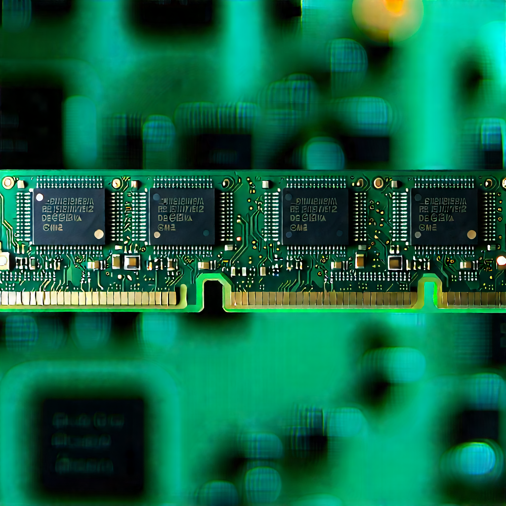Close-up of memory module
