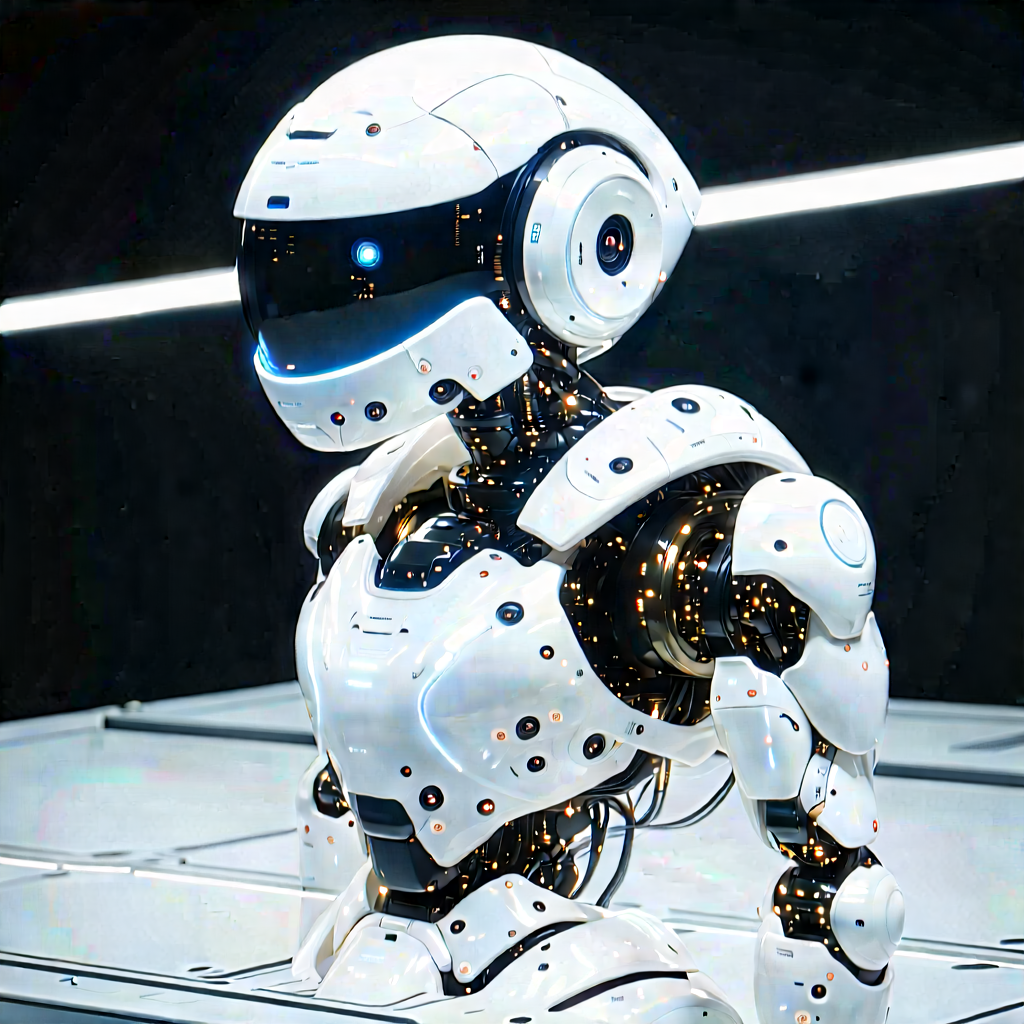 Robot with laser scanning
