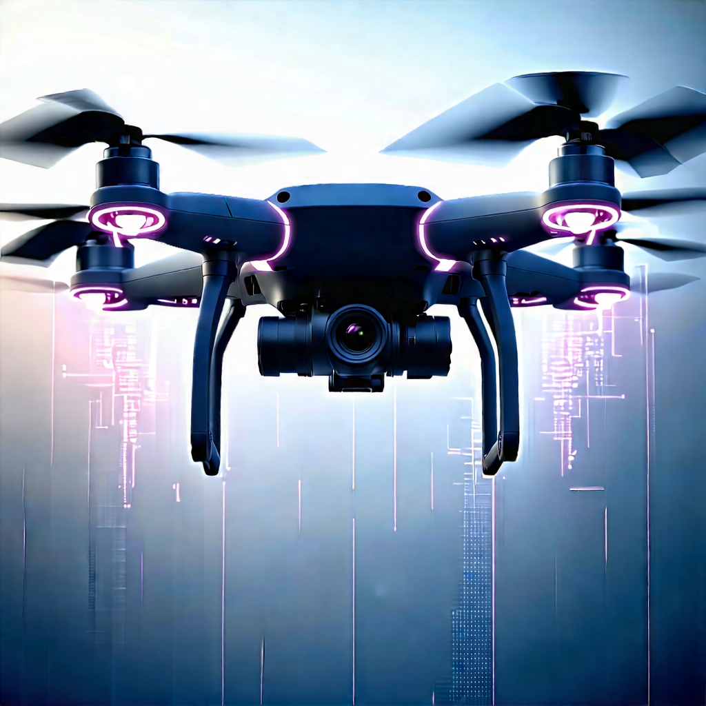 Drone with streaming content