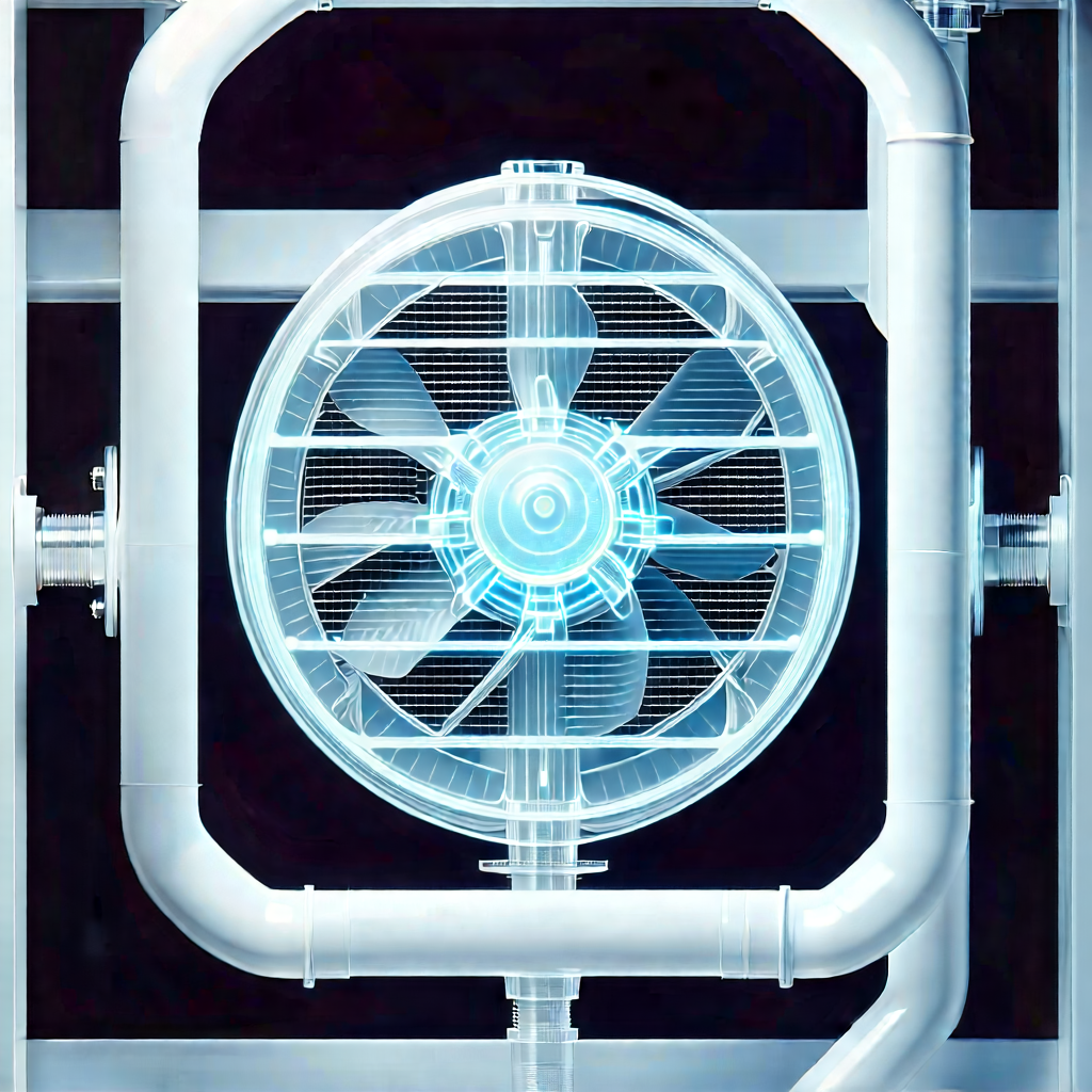 Close-up of cooling system