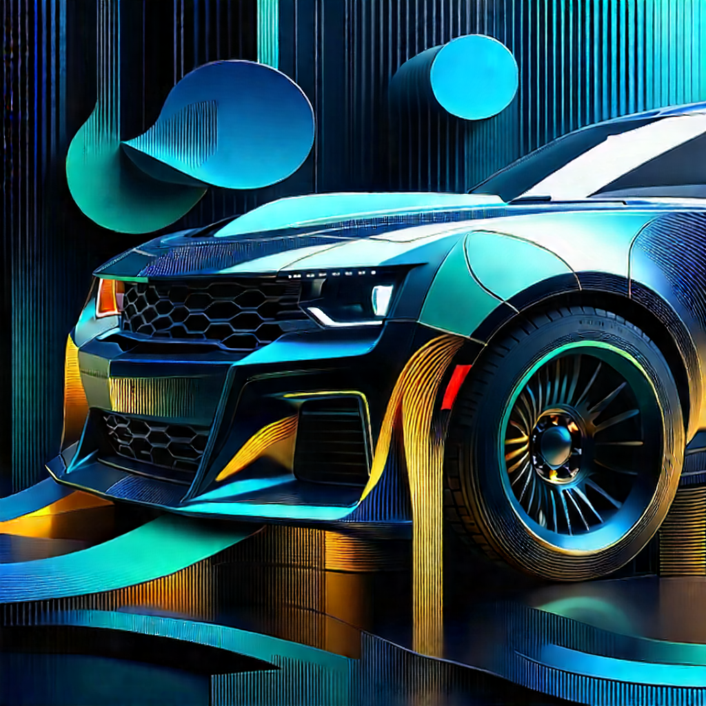 Automotive technology in (design:1.36) studio