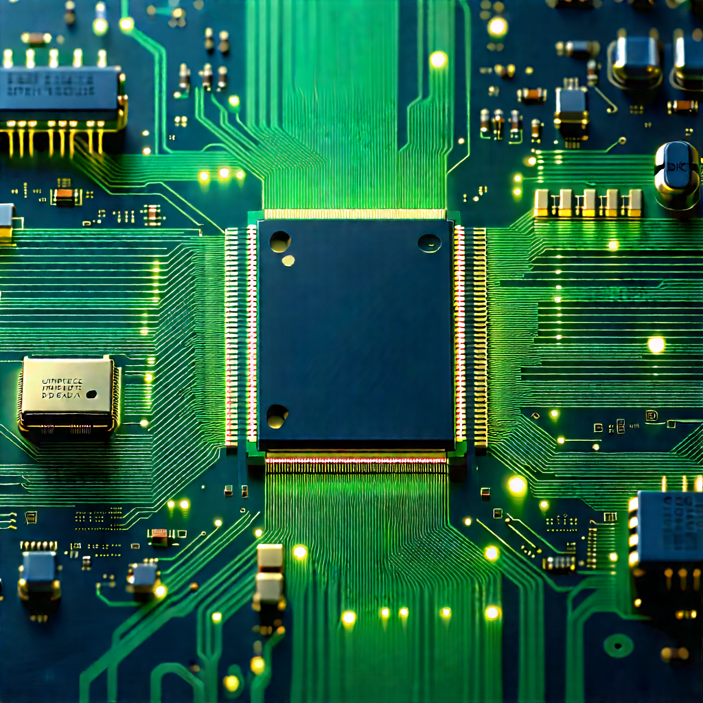 Circuit board with digital particles