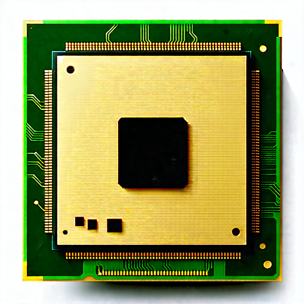 Close-up of microprocessor