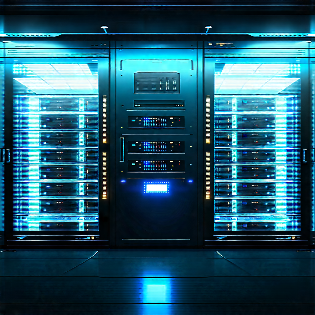 Futuristic server room