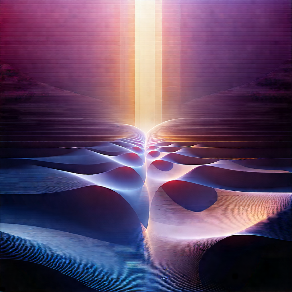Digital Transformation Visualization With Blue Purple