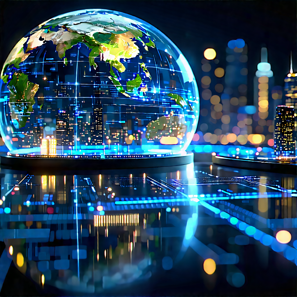 Big Data Visualization With Large, Blue,
