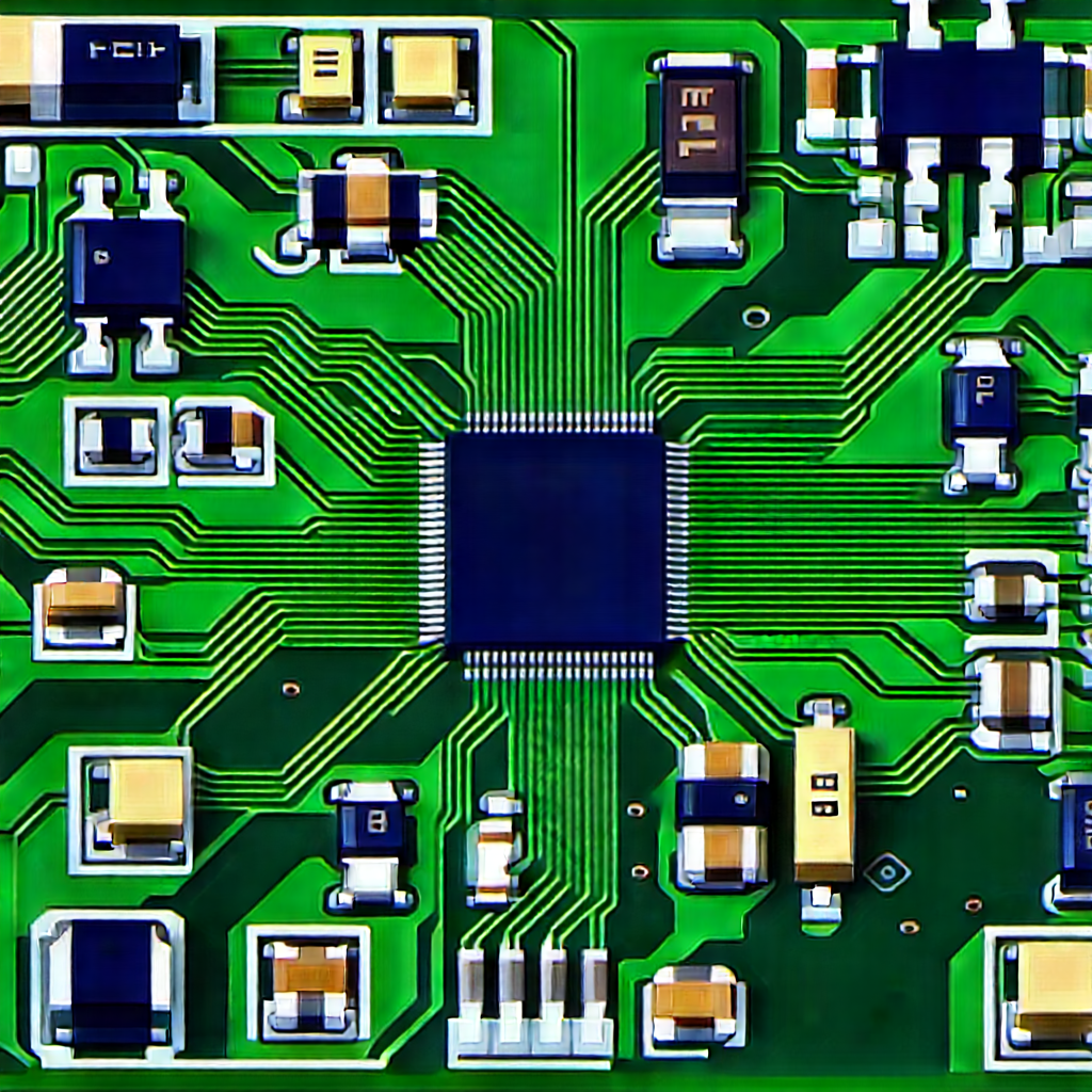 Close-up of electronic circuit