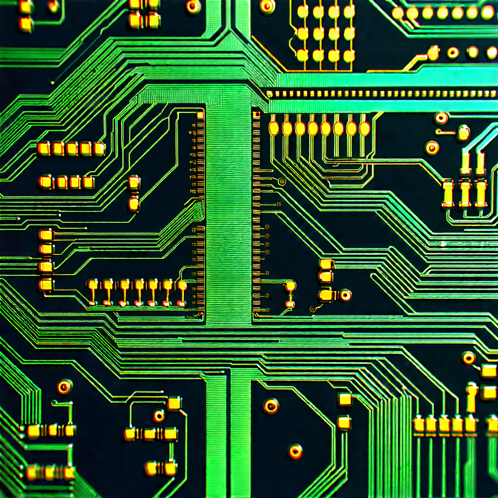 Close-up of electronic circuit