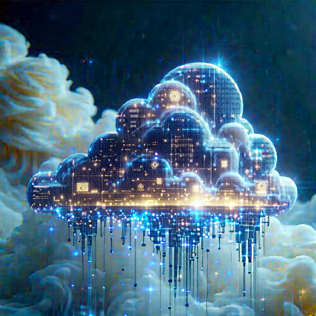 Cloud Computing Visualization With Large, Colorful