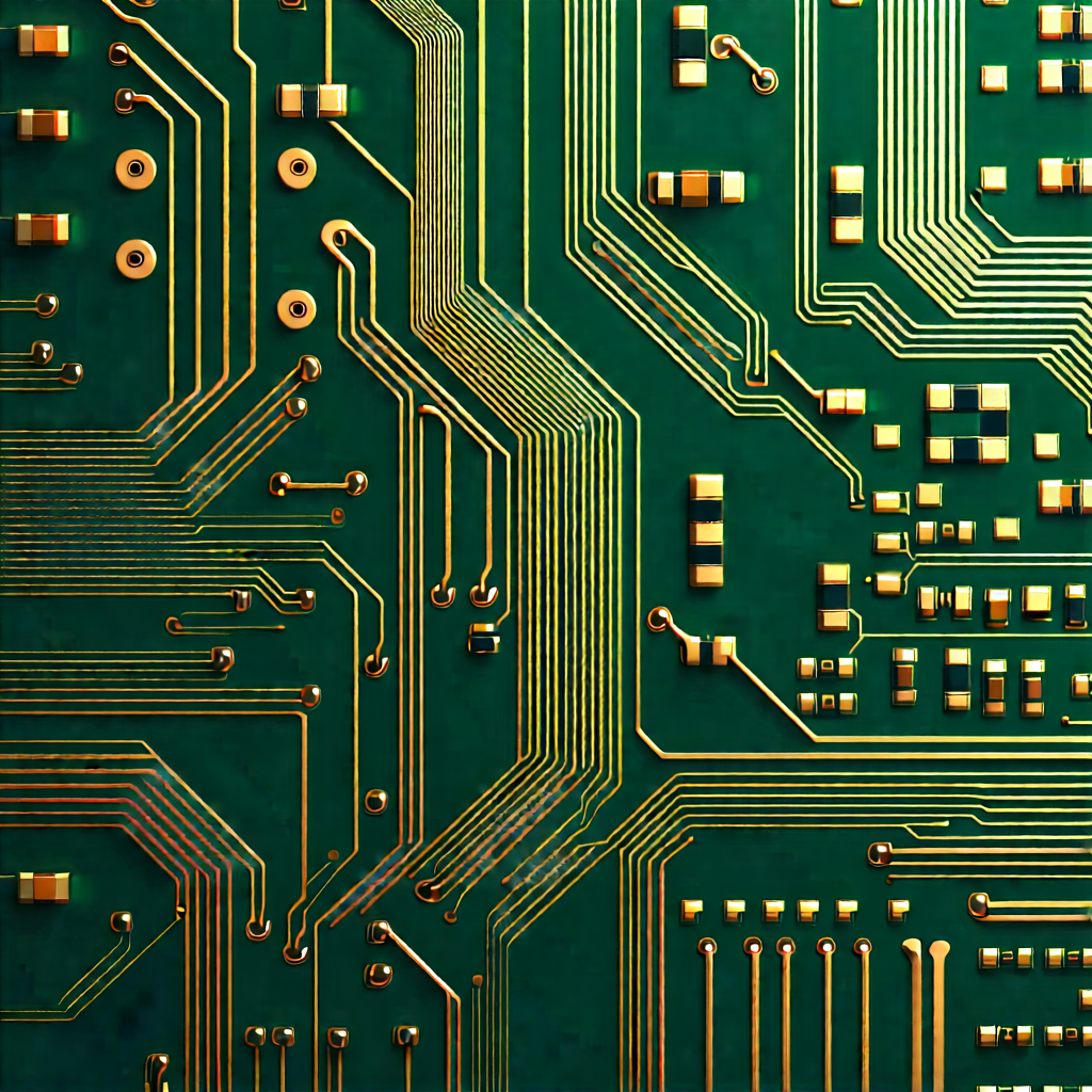 Close-up of electronic circuit