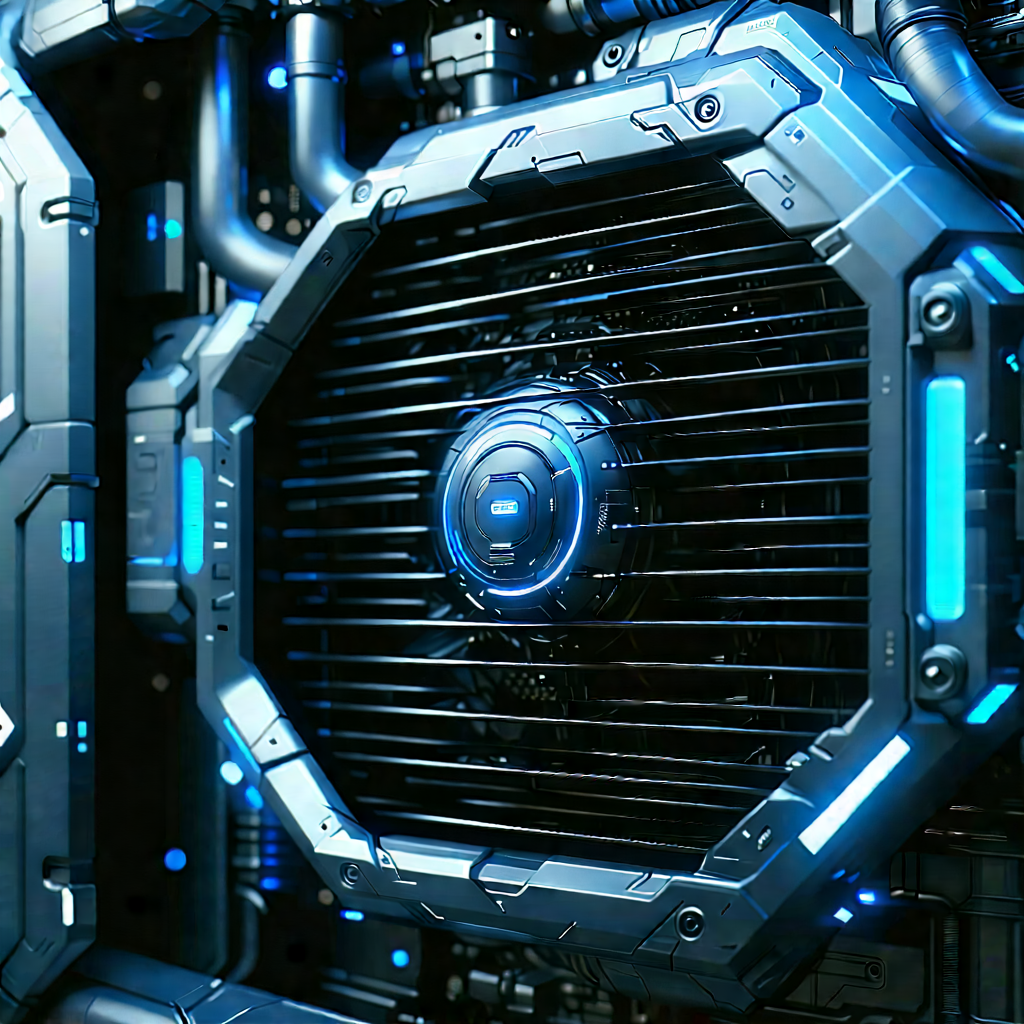 Close-up of cooling system