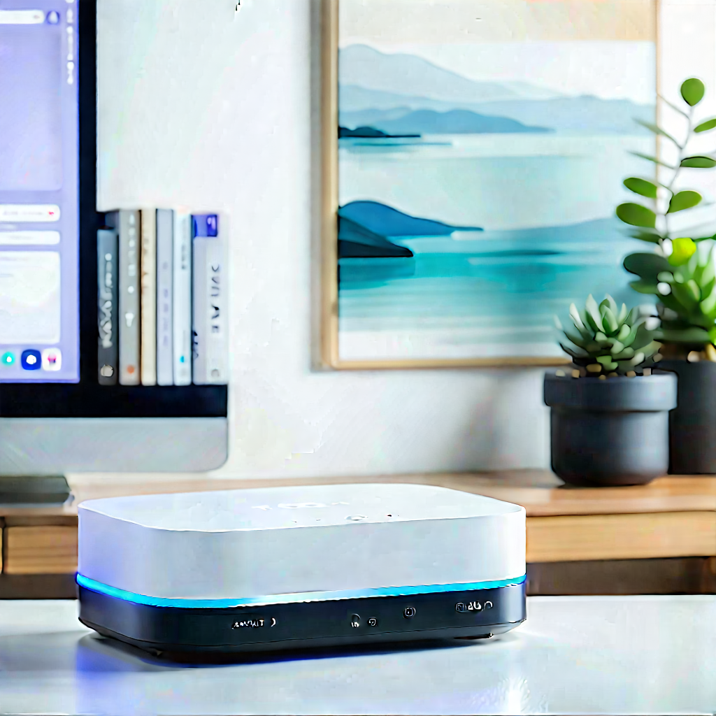 Smart home device with digital artwork