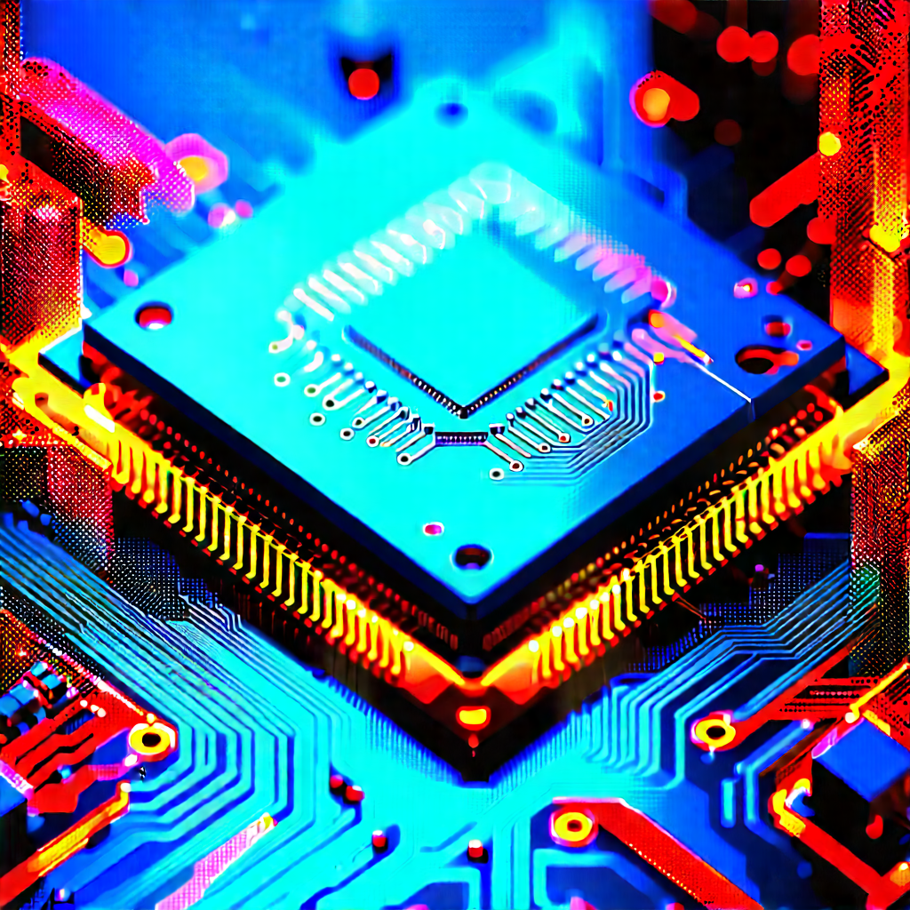 Microchip with holographic projection