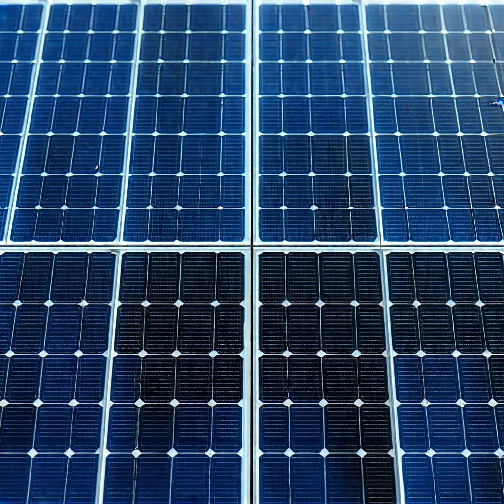 Solar Panel With Laser Scanning With Large Solar