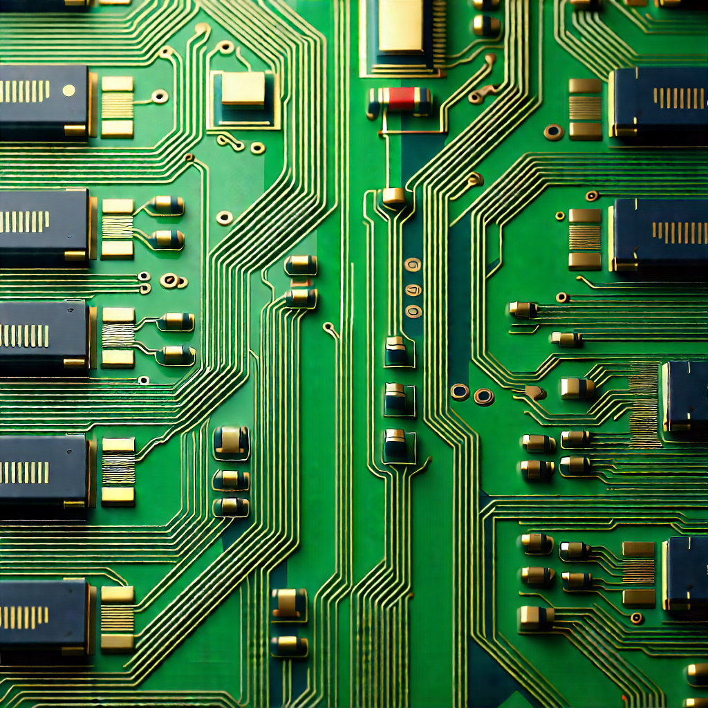 Close-up of electronic circuit