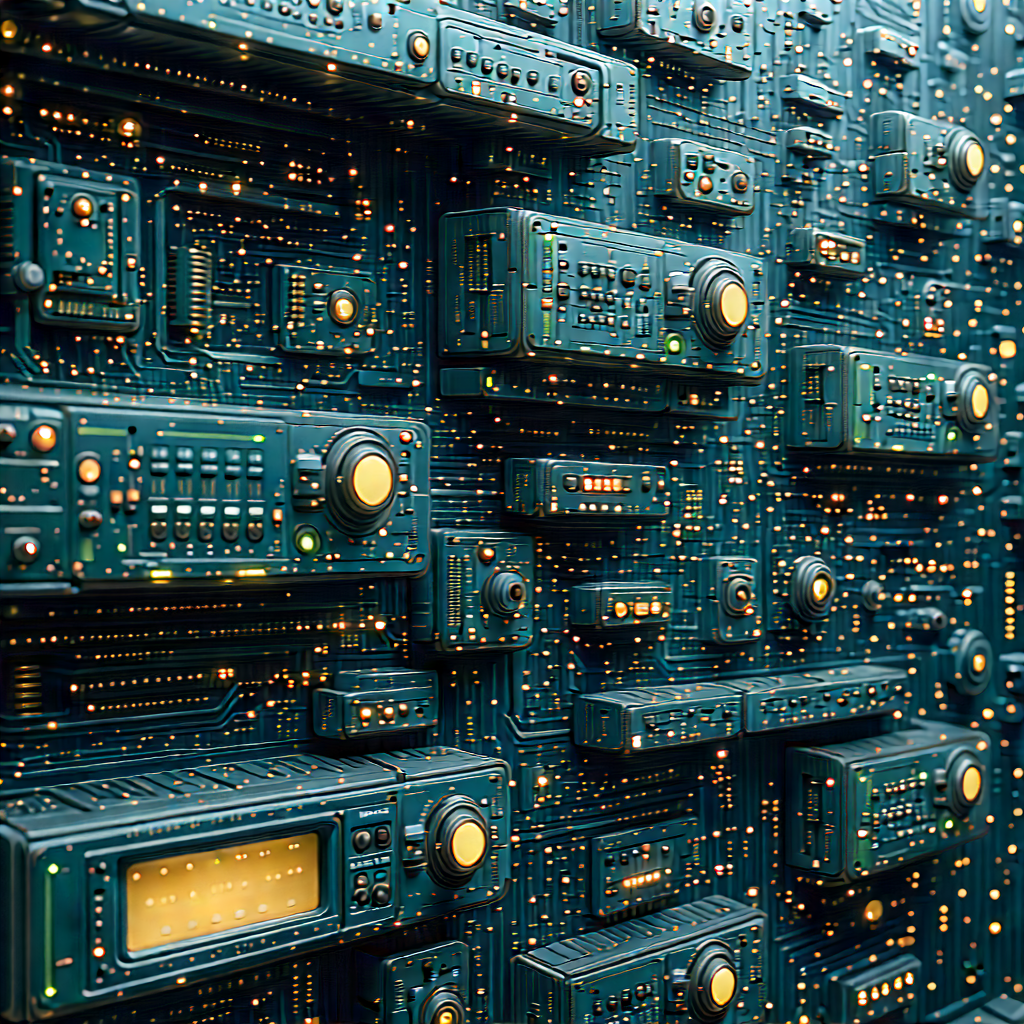 Close-up of sensor array