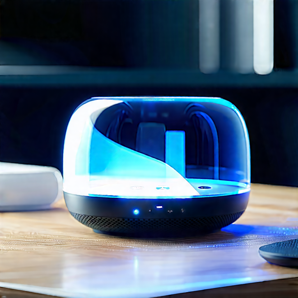 Smart Home (device:1.22) With Streaming Content With Small Blue