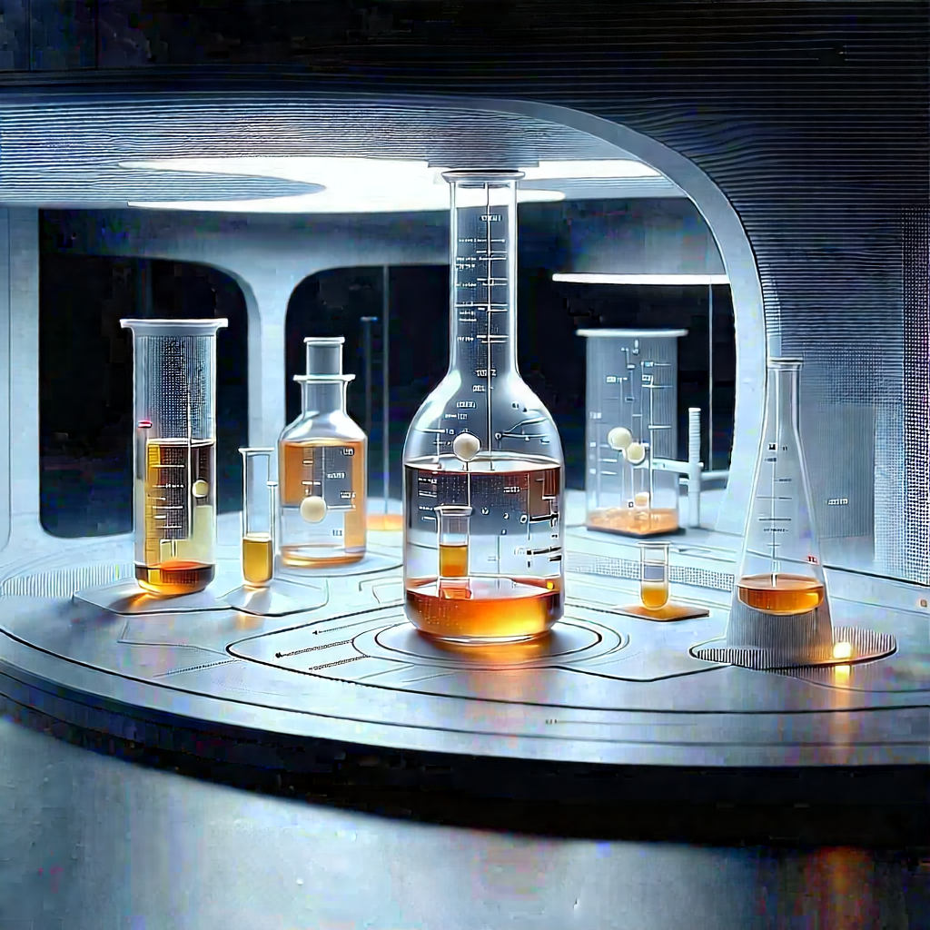 Futuristic Research Laboratory With Image, There