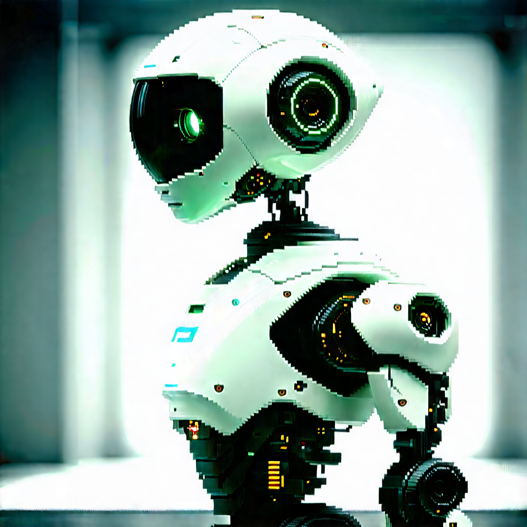 Robot with laser scanning
