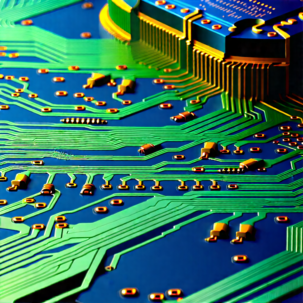 Close-up of electronic circuit