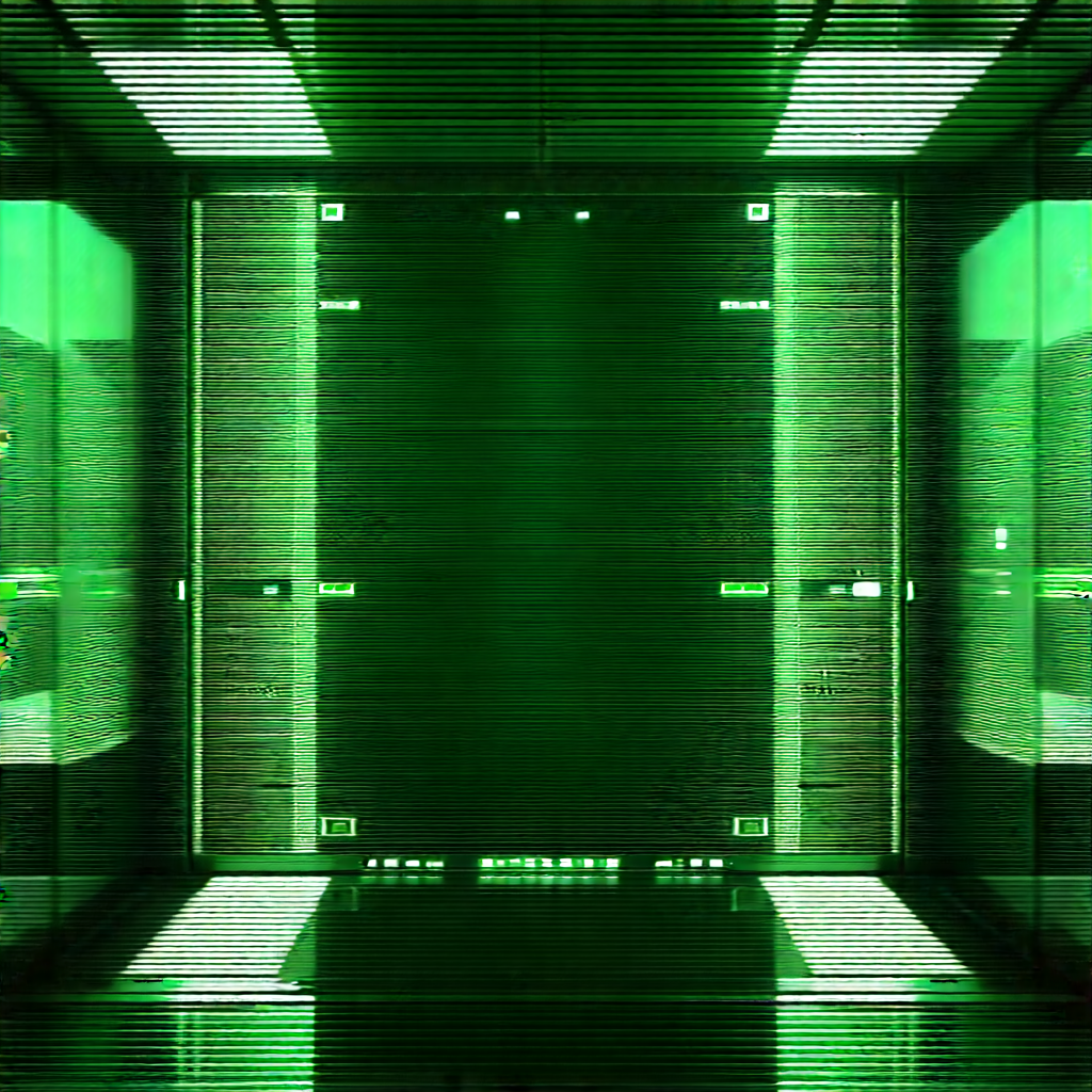 Futuristic server room
