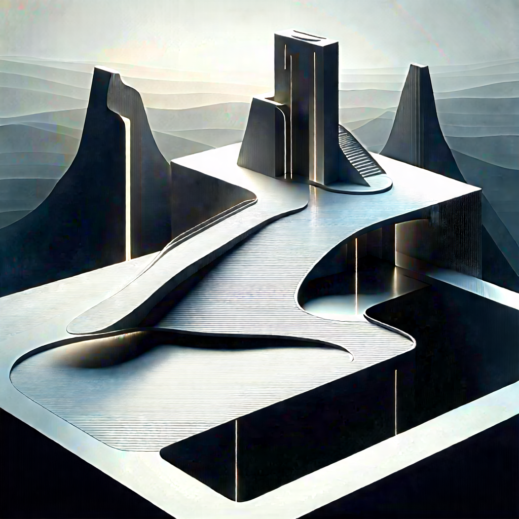 Futuristic innovation hub
