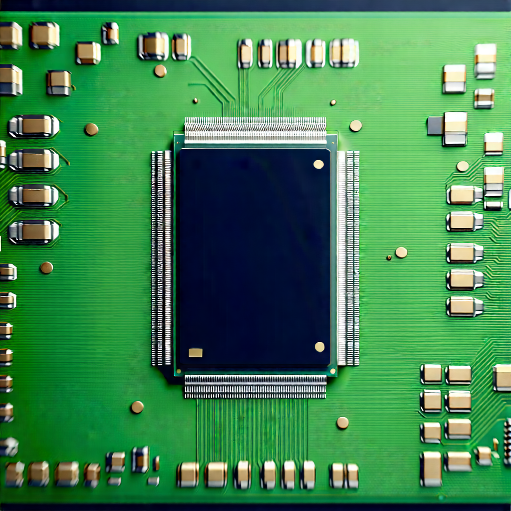 Close-up of microprocessor