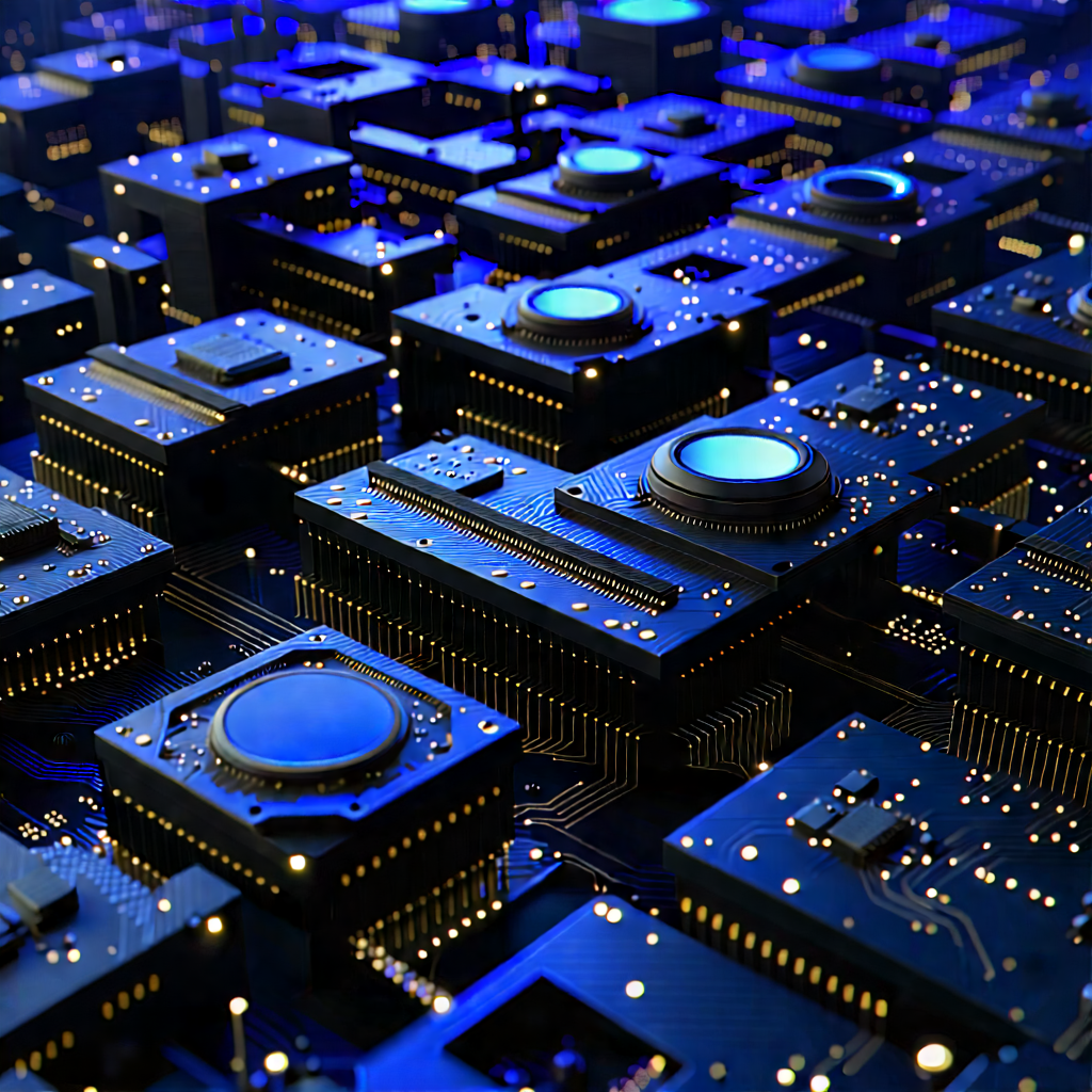 Close-up of sensor array