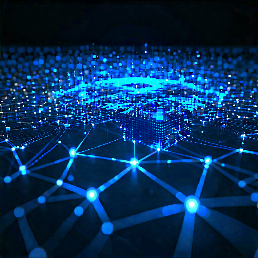 Blockchain Network Visualization With Close-up Computer