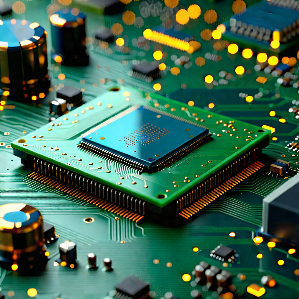 Close-up of electronic circuit