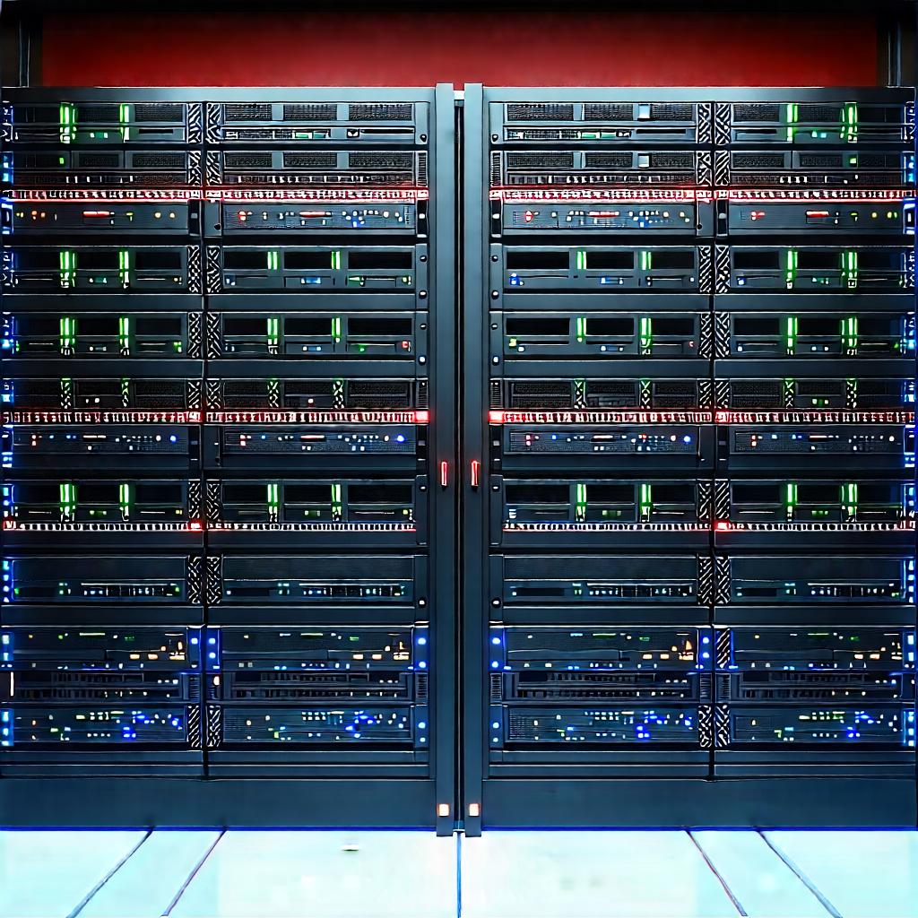 Server rack with laser scanning